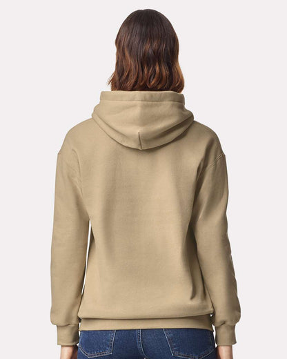 Gildan 19500 Unisex Hammer™ Maxweight Hooded Sweatshirt - Tan - On Model Back