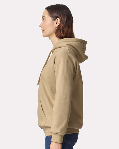Gildan 19500 Unisex Hammer™ Maxweight Hooded Sweatshirt - Tan - On Model Side
