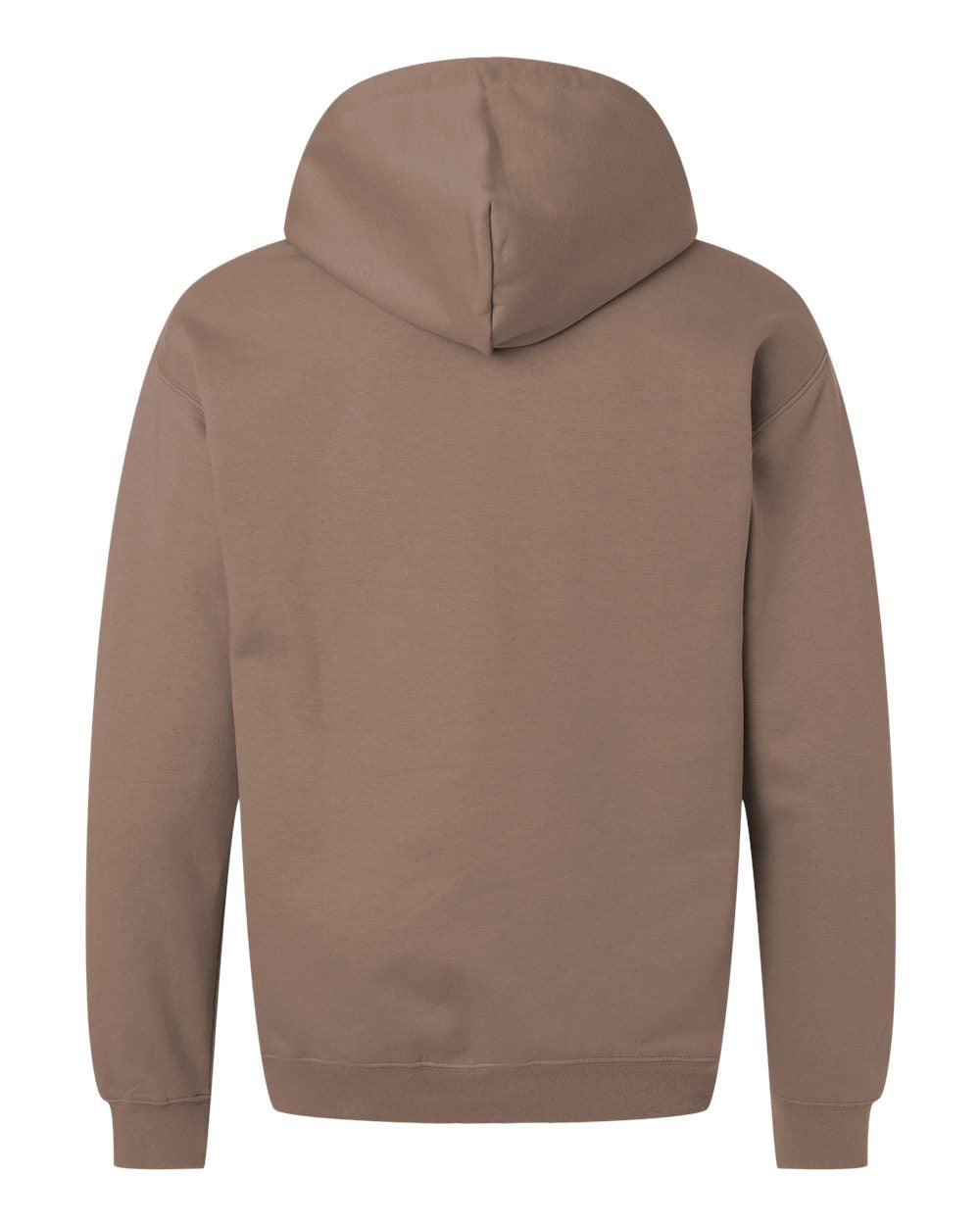 Gildan SF500 Unisex Softstyle® Midweight Hooded Sweatshirt - Brown Savana - Back View