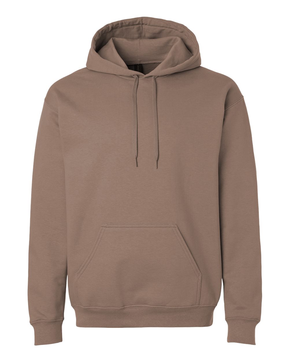 Gildan SF500 Unisex Softstyle® Midweight Hooded Sweatshirt - Brown Savana - Front View