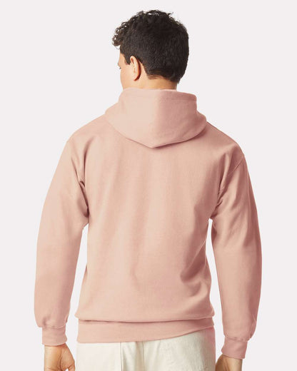 Gildan SF500 Unisex Softstyle® Midweight Hooded Sweatshirt - Dusty Rose - On Model Back