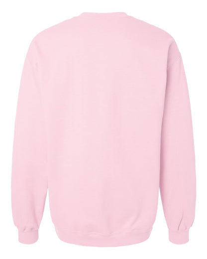 Gildan SF000 Unisex Softstyle® Midweight Crewneck Sweatshirt - Light Pink - Back View