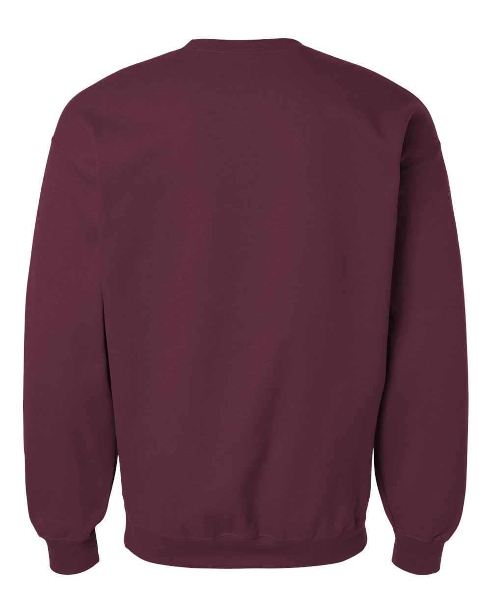 Gildan SF000 Unisex Softstyle® Midweight Crewneck Sweatshirt - Maroon - Back View