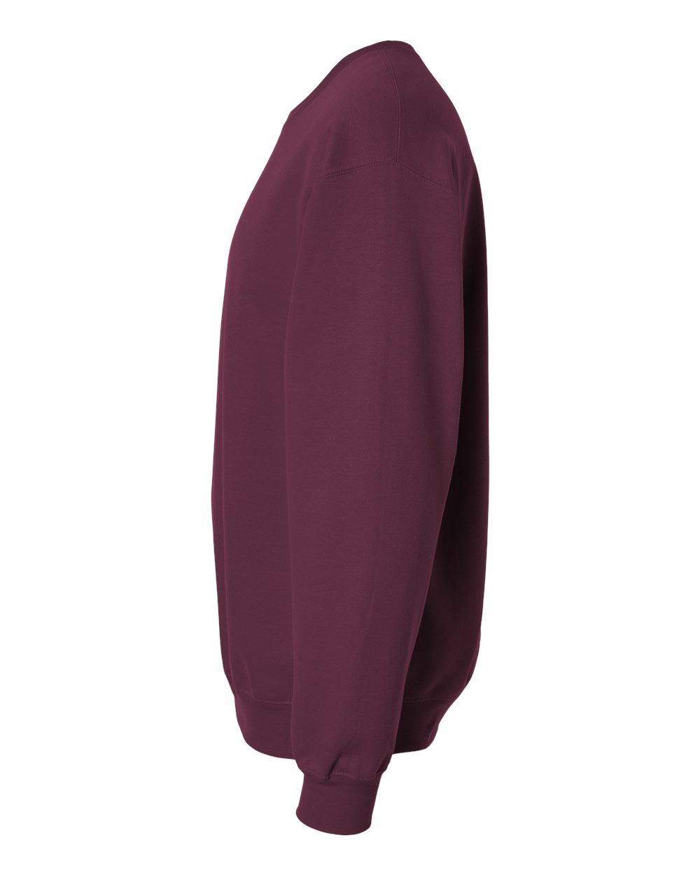 Gildan SF000 Unisex Softstyle® Midweight Crewneck Sweatshirt - Maroon - Direct Side