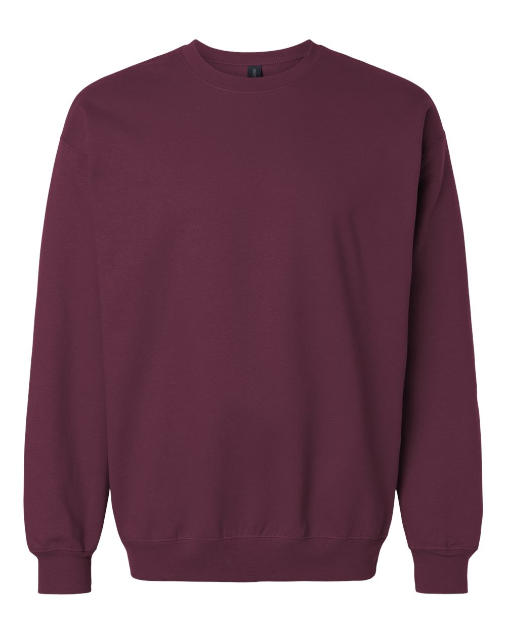 Gildan SF000 Unisex Softstyle® Midweight Crewneck Sweatshirt - Maroon - Front View