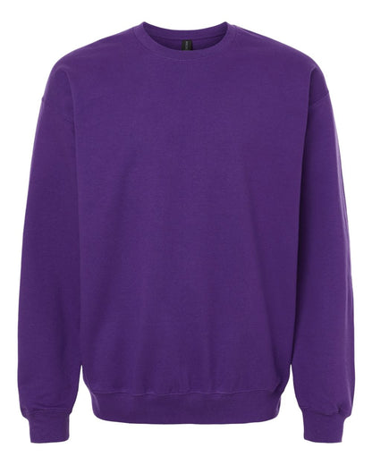 Gildan SF000 Unisex Softstyle® Midweight Crewneck Sweatshirt - Purple - Front View