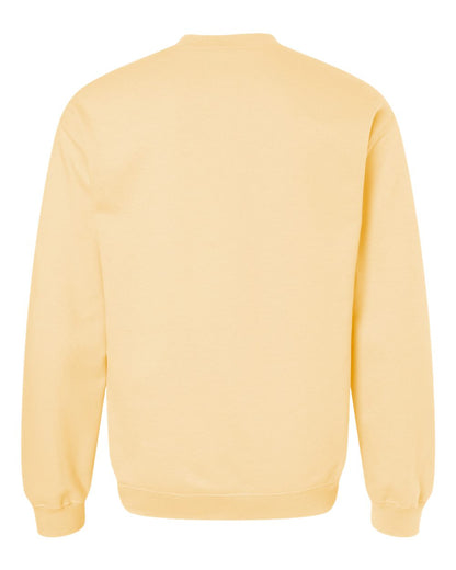 Gildan SF000 Unisex Softstyle® Midweight Crewneck Sweatshirt - Yellow Haze - Back View