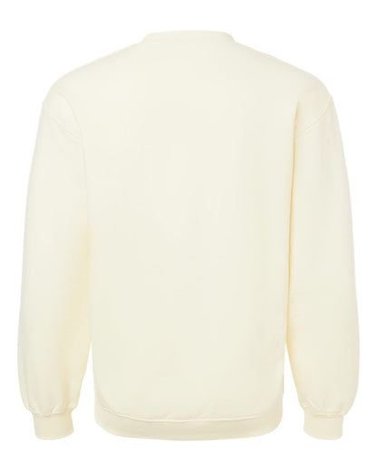 Gildan SF000 Unisex Softstyle® Midweight Crewneck Sweatshirt - Off White - Back View