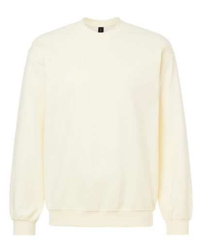 Gildan SF000 Unisex Softstyle® Midweight Crewneck Sweatshirt - Off White - Front View