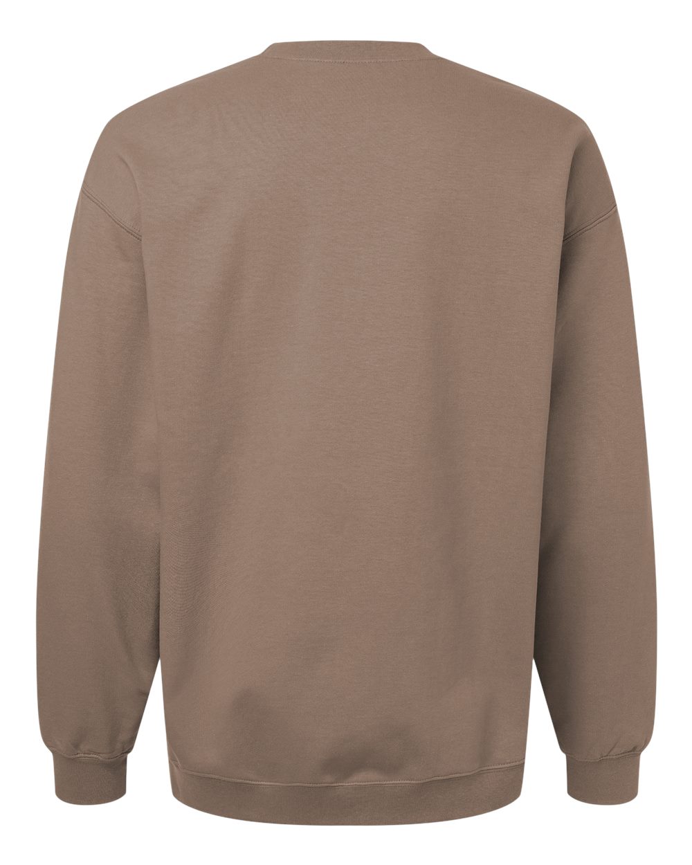 Gildan SF000 Unisex Softstyle® Midweight Crewneck Sweatshirt - Brown Savana - Back View
