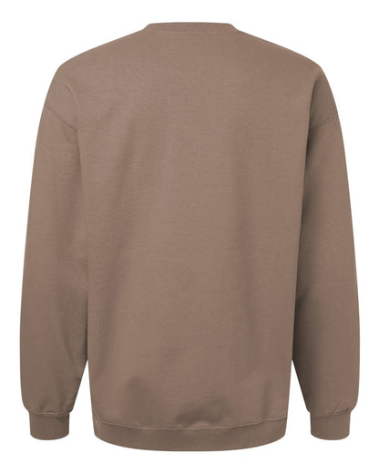 Gildan SF000 Unisex Softstyle® Midweight Crewneck Sweatshirt - Brown Savana - Back View