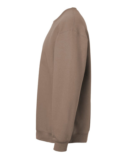 Gildan SF000 Unisex Softstyle® Midweight Crewneck Sweatshirt - Brown Savana - Direct Side