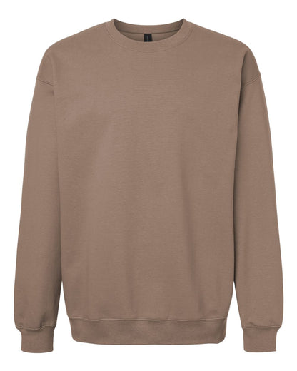 Gildan SF000 Unisex Softstyle® Midweight Crewneck Sweatshirt - Brown Savana - Front View