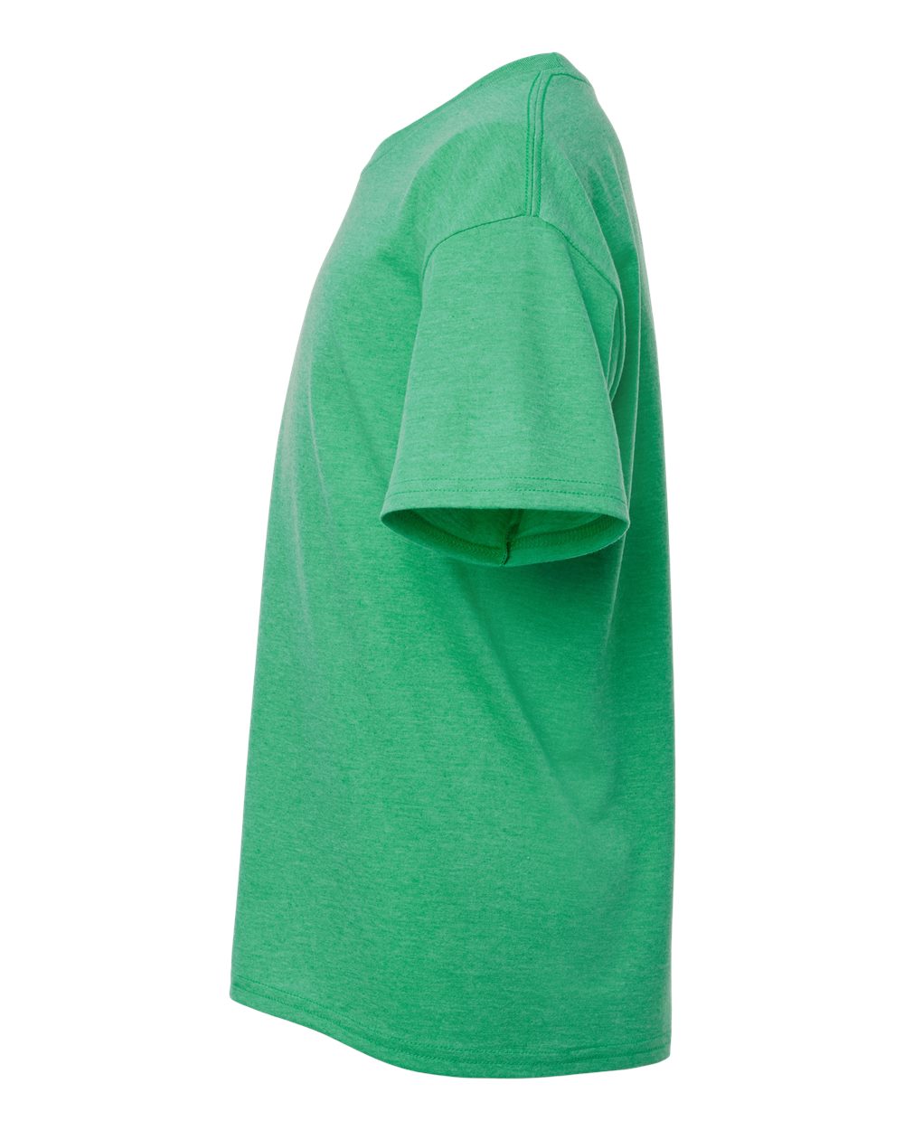 Gildan 64000B Youth Softstyle® T-Shirt - Heather Irish Green - Direct Side