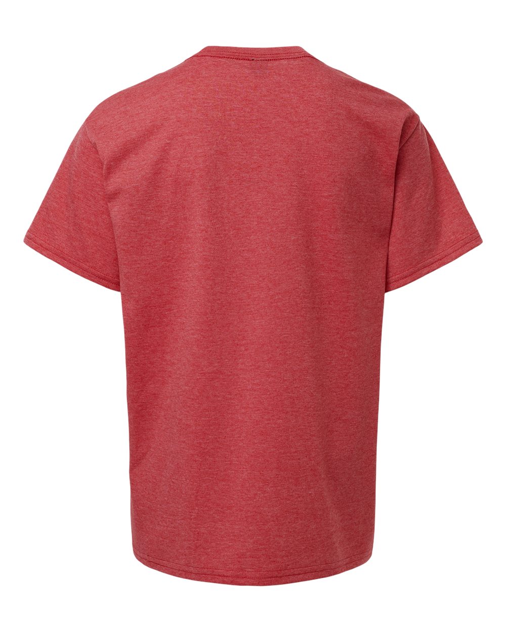 Gildan 64000B Youth Softstyle® T-Shirt - Heather Red - Back View