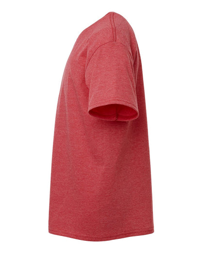 Gildan 64000B Youth Softstyle® T-Shirt - Heather Red - Direct Side