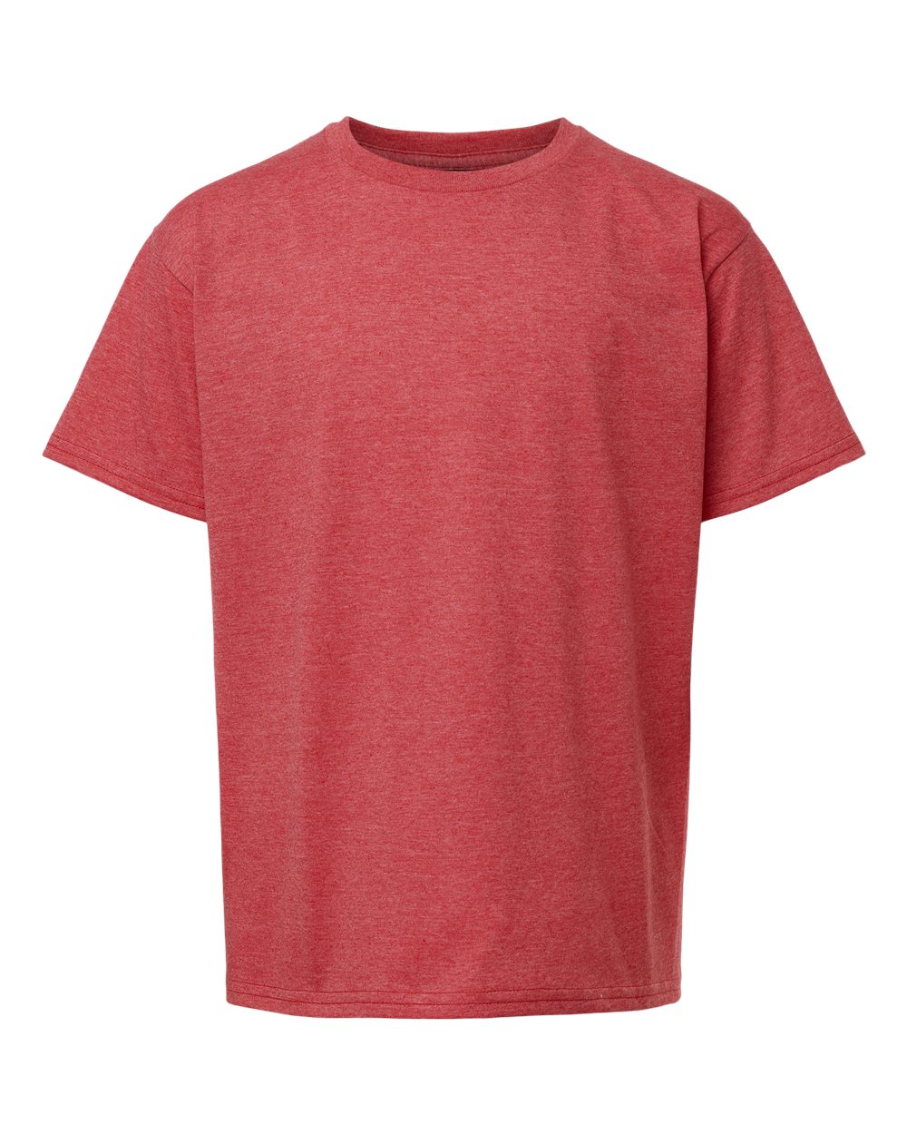 Gildan 64000B Youth Softstyle® T-Shirt - Heather Red - Front View