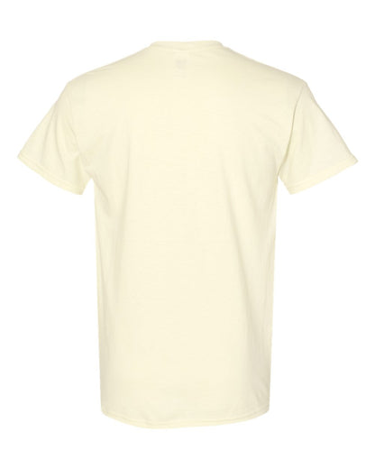 Gildan 5000 Unisex Heavy Cotton™ T-Shirt - Off White - Back View