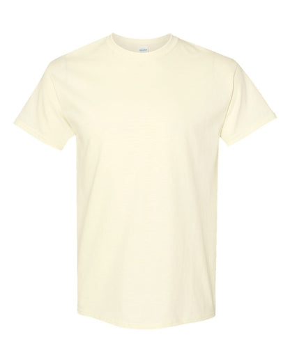 Gildan 5000 Unisex Heavy Cotton™ T-Shirt - Off White - Front View