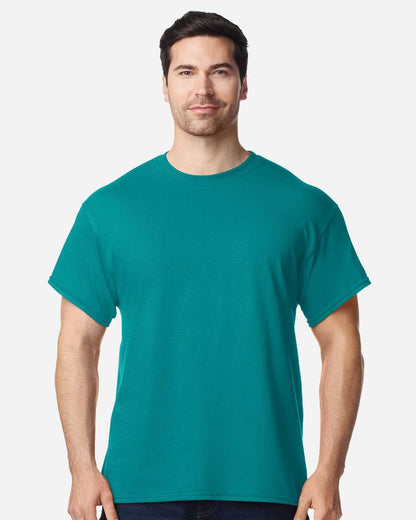 Gildan 5000 Unisex Heavy Cotton™ T-Shirt - Jade Dome - On Model Front