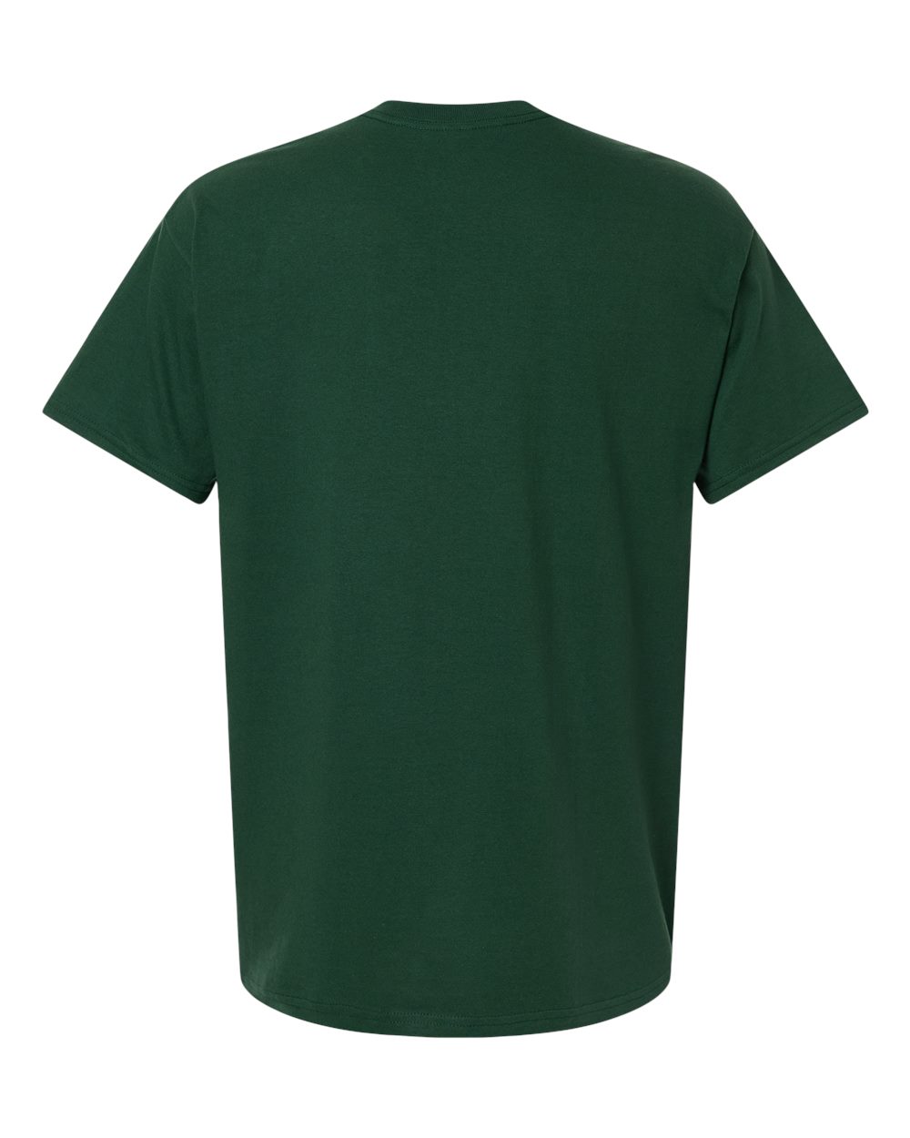 Gildan 5000 Unisex Heavy Cotton™ T-Shirt - Fan Dark Green - Back View