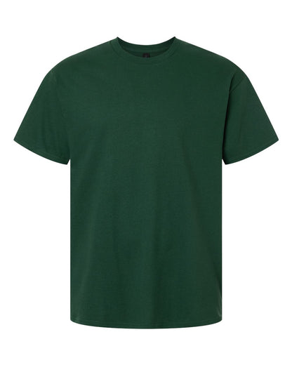 Gildan 5000 Unisex Heavy Cotton™ T-Shirt - Fan Dark Green - Front View