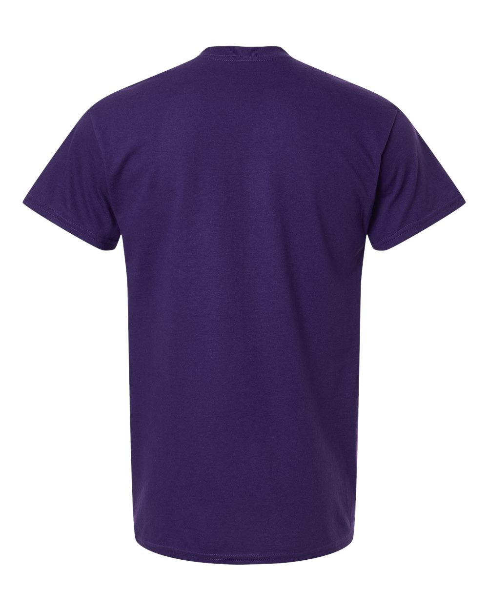Gildan 5000 Unisex Heavy Cotton™ T-Shirt - Fan Dark Purple - Back View