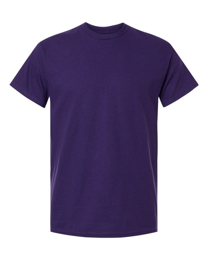 Gildan 5000 Unisex Heavy Cotton™ T-Shirt - Fan Dark Purple - Front View