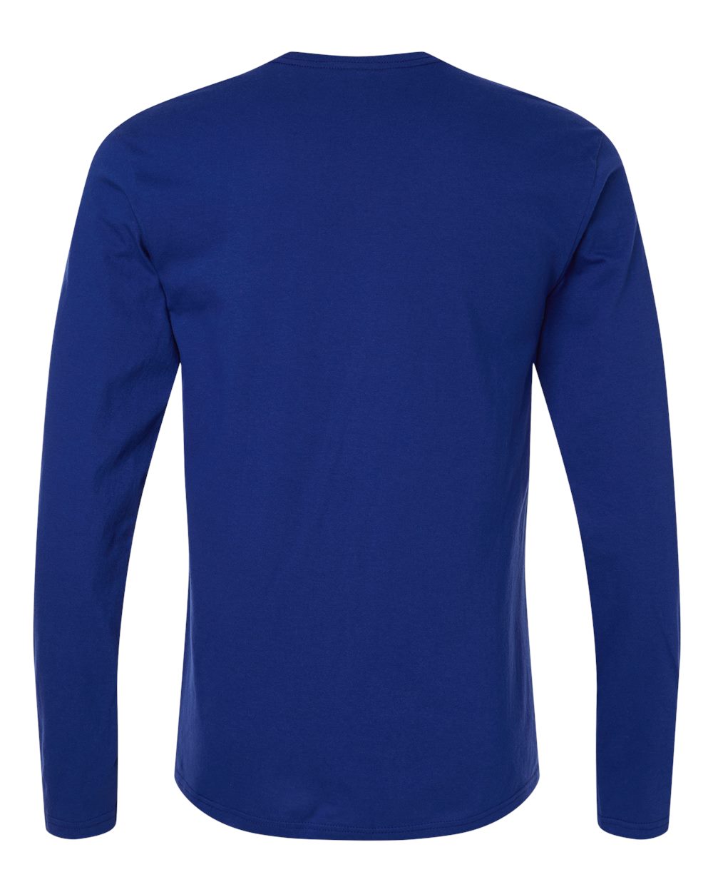 Gildan 64400 Unisex Softstyle® Long Sleeve T-Shirt - Fan Deep Royal - Back View