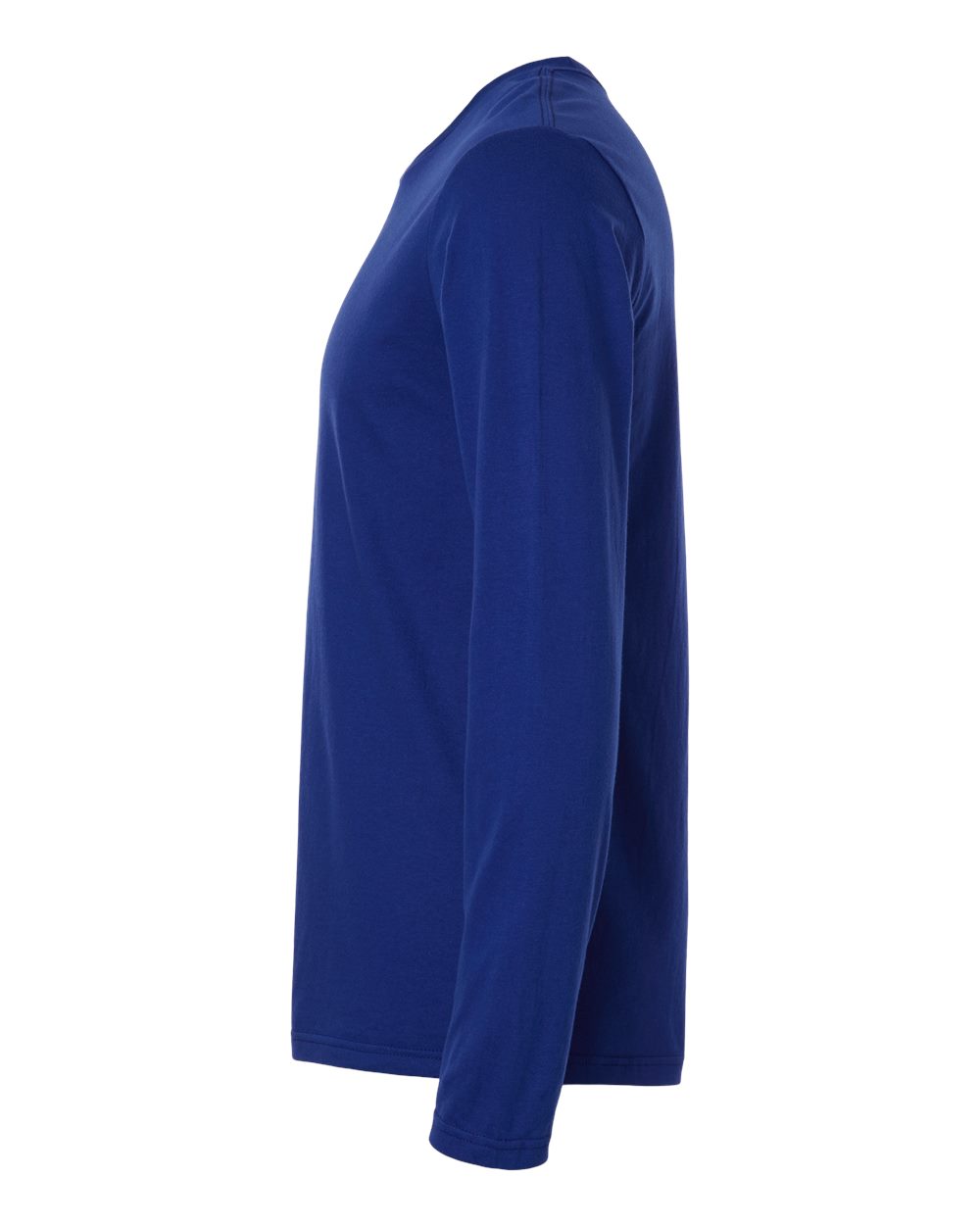 Gildan 64400 Unisex Softstyle® Long Sleeve T-Shirt - Fan Deep Royal - Direct Side