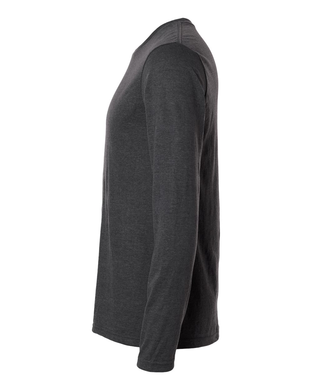 Gildan 64400 Unisex Softstyle® Long Sleeve T-Shirt - Heather Dark Grey - Direct Side