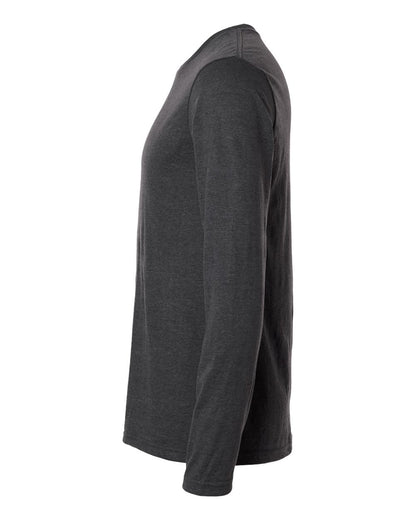 Gildan 64400 Unisex Softstyle® Long Sleeve T-Shirt - Heather Dark Grey - Direct Side