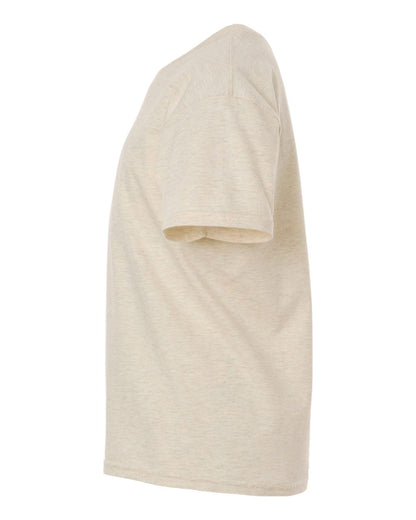Gildan 64000B Youth Softstyle® T-Shirt - Heather Oatmeal - Direct Side