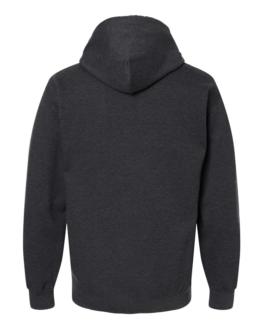 Gildan SF500 Unisex Softstyle® Midweight Hooded Sweatshirt - Heather Black - Back View