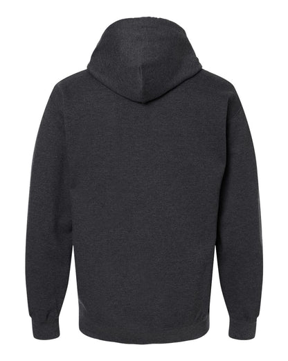 Gildan SF500 Unisex Softstyle® Midweight Hooded Sweatshirt - Heather Black - Back View