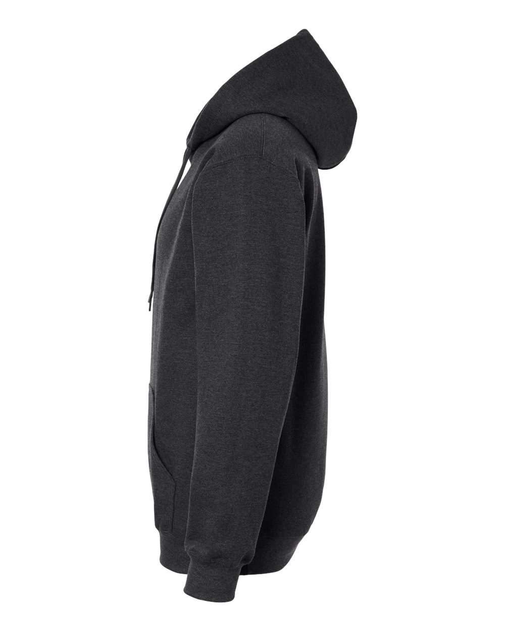 Gildan SF500 Unisex Softstyle® Midweight Hooded Sweatshirt - Heather Black - Direct Side