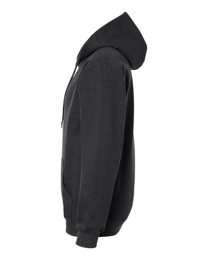Gildan SF500 Unisex Softstyle® Midweight Hooded Sweatshirt - Heather Black - Direct Side