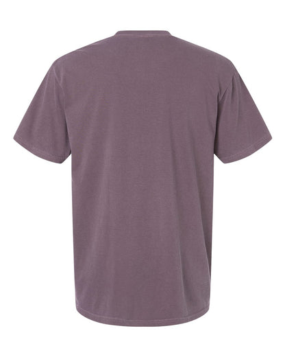 Comfort Colors 1717 Unisex Garment-Dyed Heavyweight T-Shirt - Dusk - Back View