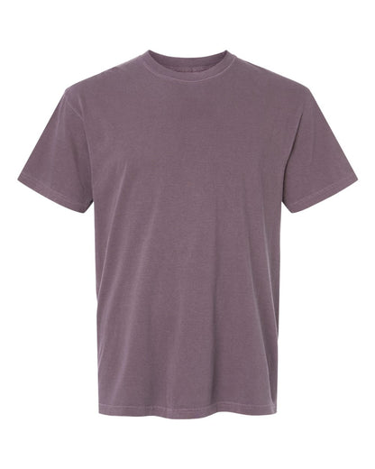 Comfort Colors 1717 Unisex Garment-Dyed Heavyweight T-Shirt - Dusk - Front View