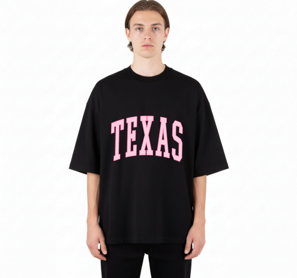 TEXAS Pink Varsity – Texas DTF Transfer