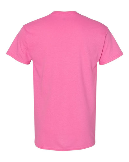 Gildan 5000 Unisex Heavy Cotton™ T-Shirt - Azalea - Back View