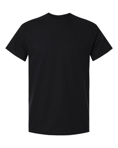 Gildan 5000 Unisex Heavy Cotton™ T-Shirt - Black - Front View
