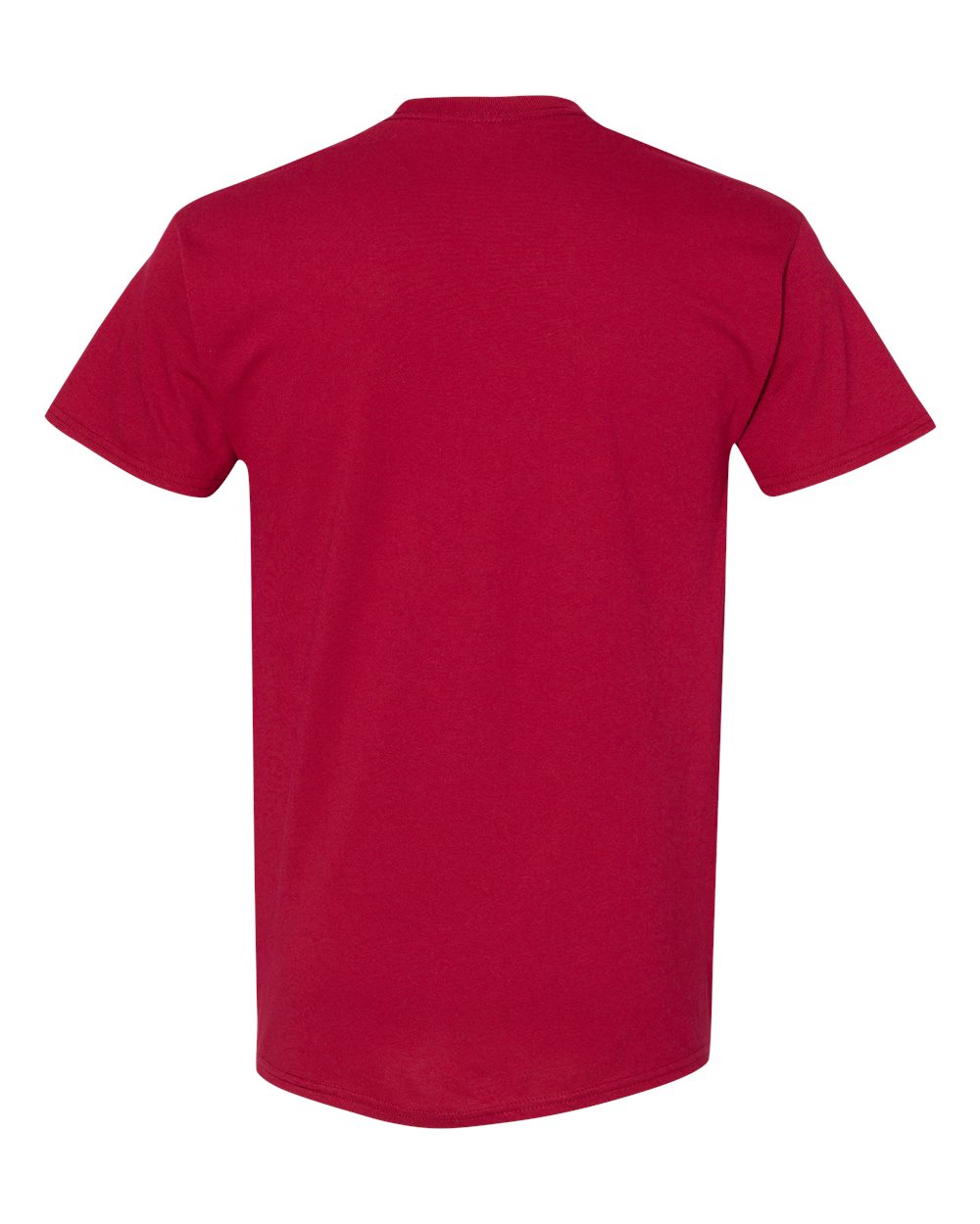 Gildan 5000 Unisex Heavy Cotton™ T-Shirt - Cardinal - Back View