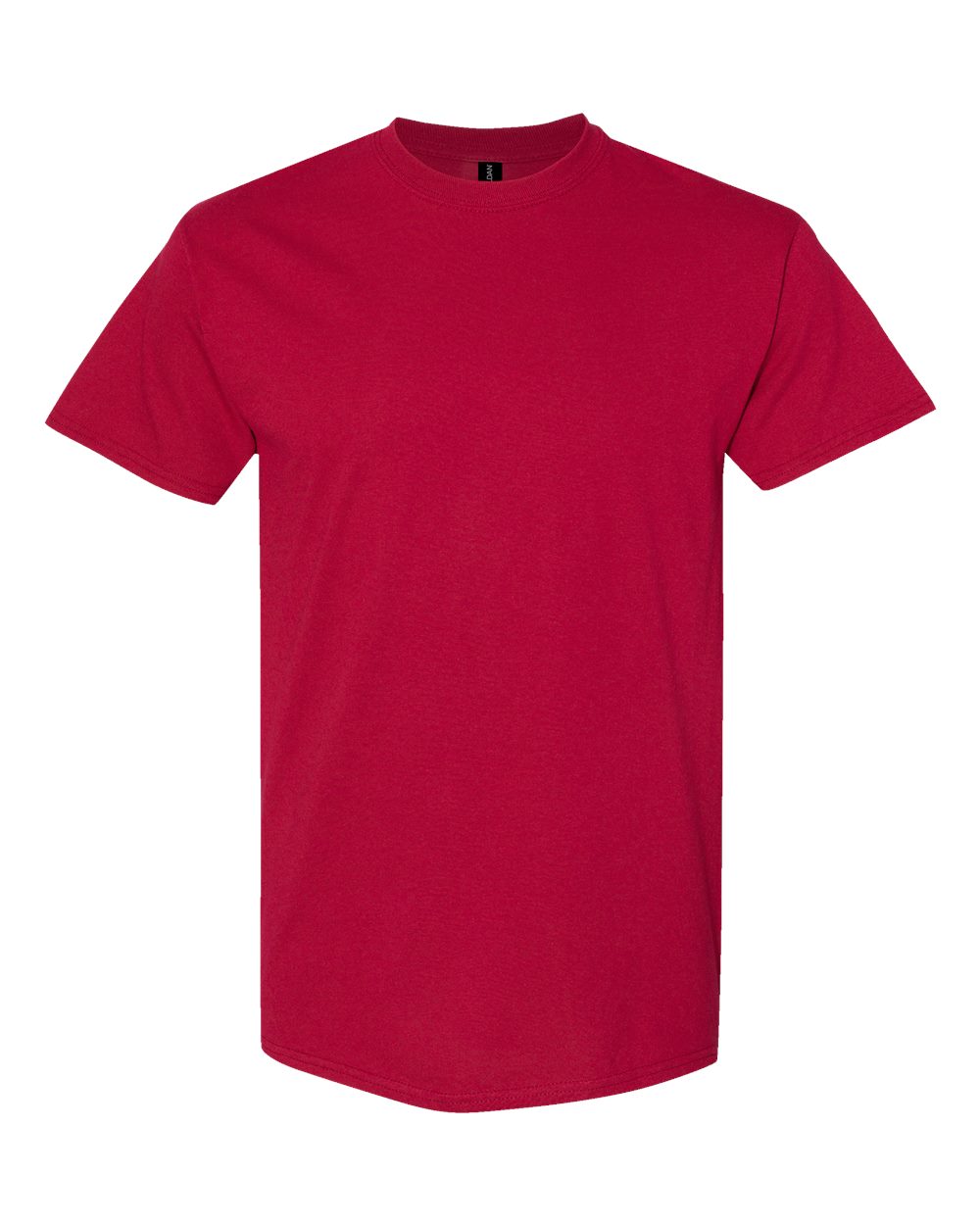 Gildan 5000 Unisex Heavy Cotton™ T-Shirt - Cardinal - Front View