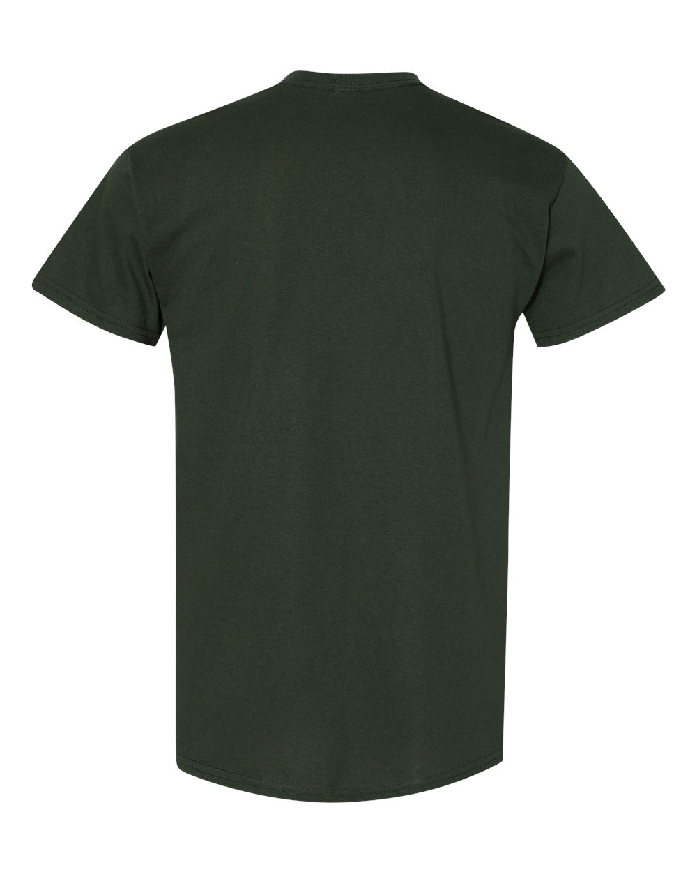 Gildan 5000 Unisex Heavy Cotton™ T-Shirt - Forest Green - Back View