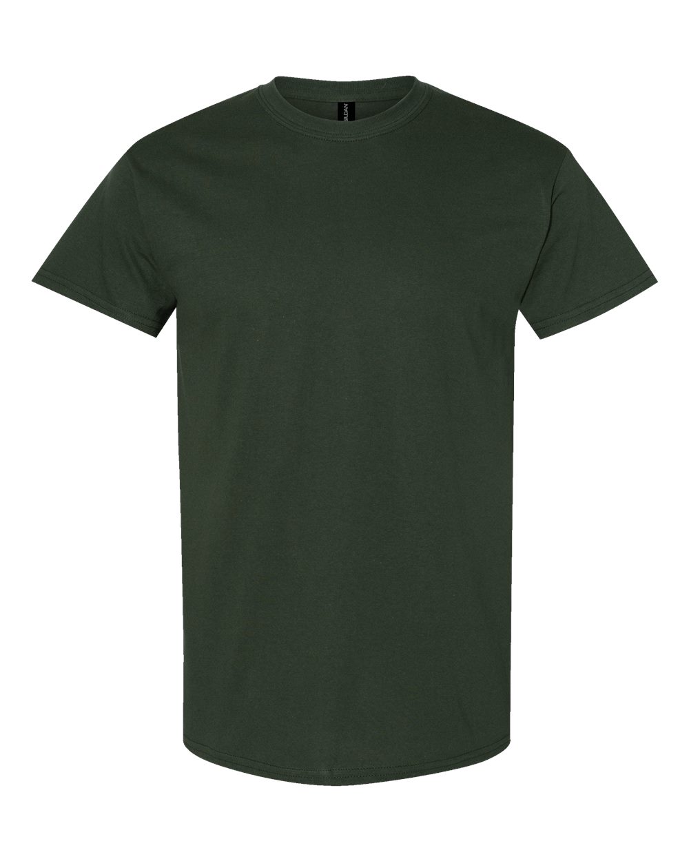 Gildan 5000 Unisex Heavy Cotton™ T-Shirt - Forest Green - Front View