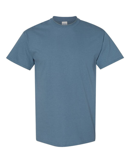 Gildan 5000 Unisex Heavy Cotton™ T-Shirt - Indigo Blue - Front View