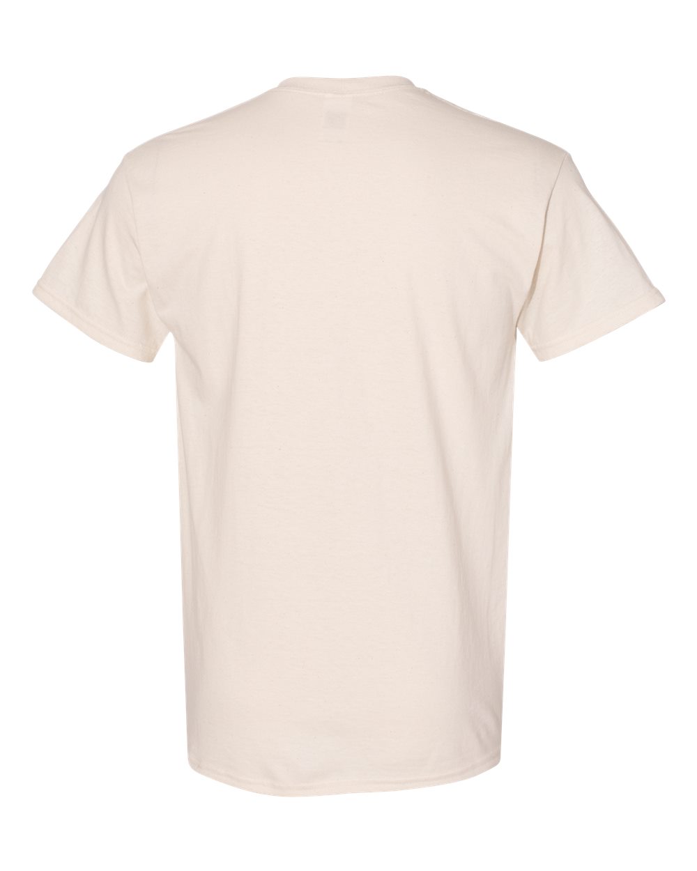 Gildan 5000 Unisex Heavy Cotton™ T-Shirt - Natural - Back View