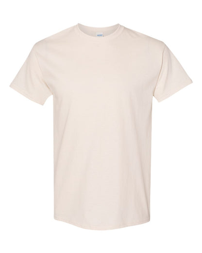 Gildan 5000 Unisex Heavy Cotton™ T-Shirt - Natural - Front View