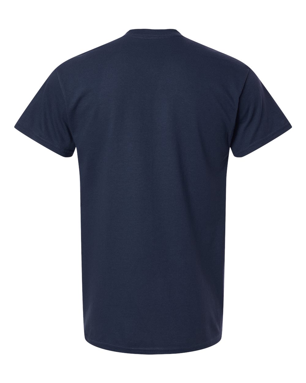 Gildan 5000 Unisex Heavy Cotton™ T-Shirt - Navy - Back View